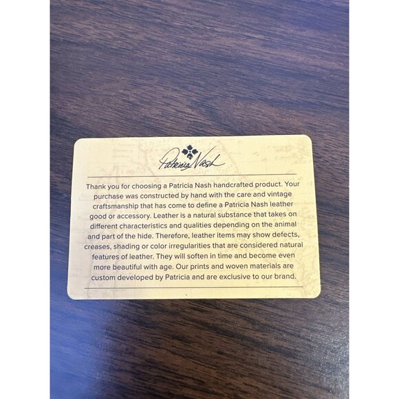 Patricia Nash Hand-painted Embossed Leather Shoulder Bag Size Small - Picture 11 of 13